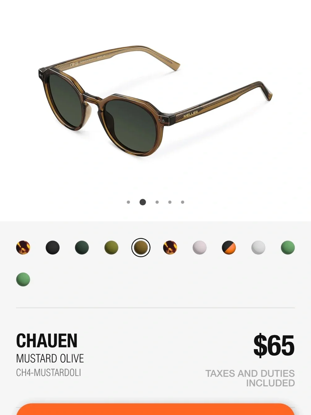 Chauen Mustard Olive Women’s Sunglasses